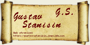 Gustav Stanišin vizit kartica